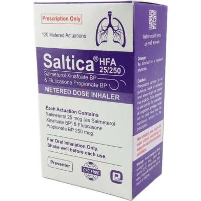 Saltica 25 Mcg , 250 Mcg / Puff Inhaler 120 Metered Doses image