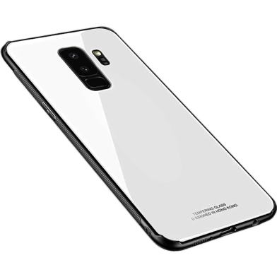 Samsung Galaxy J8 A6 Tempered Glass Back Cover Premium Scratchproof Shockproof Stylish Multicolor image