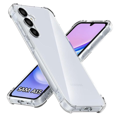 Samsung Galaxy A15 5G Flexible Clear Transparent Soft TPU Back Case Cover image