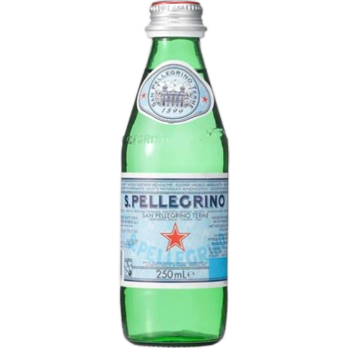 San Pellegrino Sparkling Natural Mineral Water Glass Btl 250 ml image
