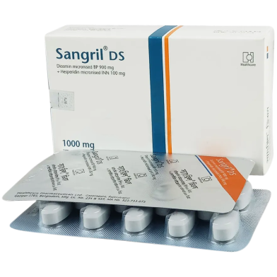 Sangril DS 900 mg, 100 mg Tablet 10's Strip image