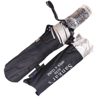 Sankar's Umbrella Auto Open-Close 10 Ribs Black Colour (S-502N) image