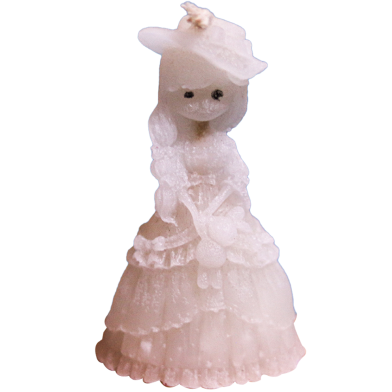Sankhacura Princess Doll Fragrance Candle - White Color image