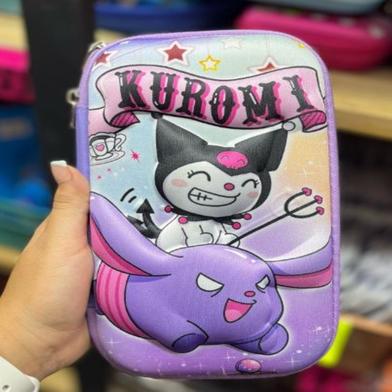 Sanrio Kuromi Cartoon Kids Pen Bag – Large Capacity, Waterproof and Wear-Resistant Stationery Pouch image