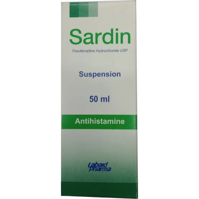 Sardin 30 mg/5 ml Oral Suspension 50 ml bottle image