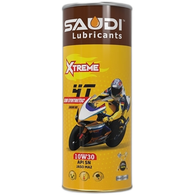Saudi 4T SAE 10W30 API SN JASO MA2 TIN-1L image