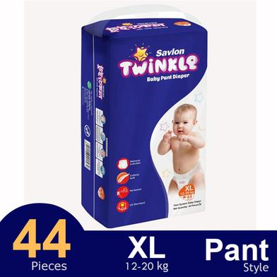 Savlon Twinkle Pant System Baby Diaper (XL Size) (12-20kg) (44pcs) image