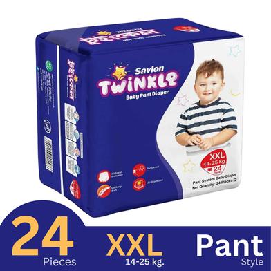Savlon Twinkle Pant System Baby Diaper (14-25 kg) (24 Pcs) image