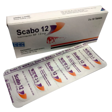 Scabo 12 mg Tablet 10's strip image