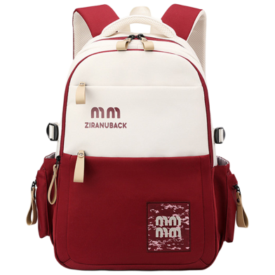 Schoolbags, College Cute Large-capacity Backpacks, Simple Casual Backpacks(Red) image