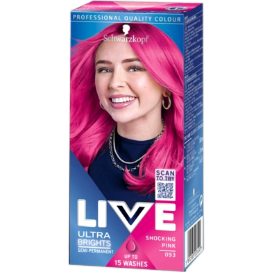 Schwarzkopf Live Ultra Brights semi-Permanent Colour - 093 Shocking Pink image