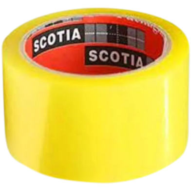 Scotch Tape - 40 Yards (Transparent) 2 inch Wide-it's seems to see yellow but tape Transparent image