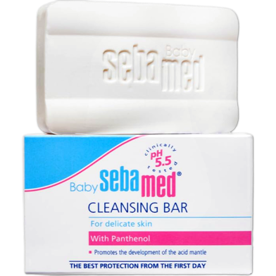Sebamed Baby Cleansing Bar Ph 5.5 For Delicate Skin With Pathenol 150gm image
