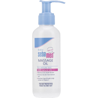 Sebamed Soothing Baby Massage Oil 150 ml With Soya Oil| Non- greasy | Ideal for Newborn | Germany image