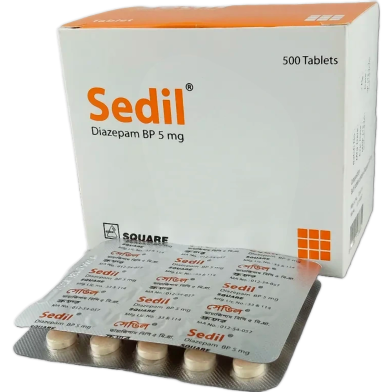Sedil 5 mg Tablet 20's strip image