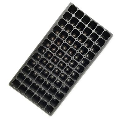 Durable Plastic Seeding Tray Black (72 Big Cell) image