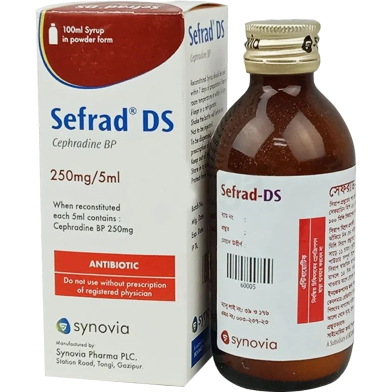 Sefrad DS 250 mg/5 ml Powder for Suspension 100 ml Bottle image