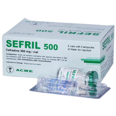 Sefril 500 mg/vial IM/IV Injection-500 mg vial 4 image