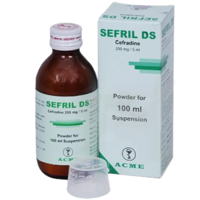 Sefril DS 250 mg/5 ml Powder for Suspension 100 ml bottle image