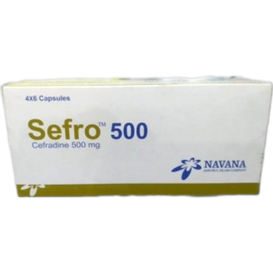 Sefro 500 mg Capsule 6's strip image