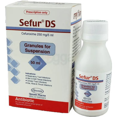 Sefro DS 250 mg/5 ml Powder for Suspension 100 ml bottle image