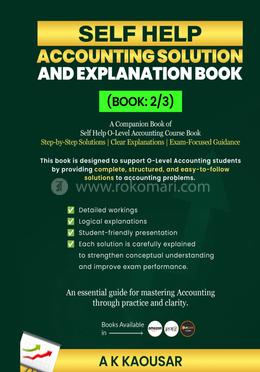 Self Help Accounting Solution and Explanation Book image