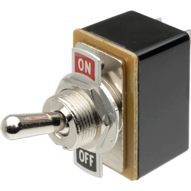 Self-Lock Metal Toggle Switch 14mm Long Head AC 250V 3A 6 Pin 2 Positions SPST ON-OFF Miniature Toggle Latching Switch Self Locking Switch image