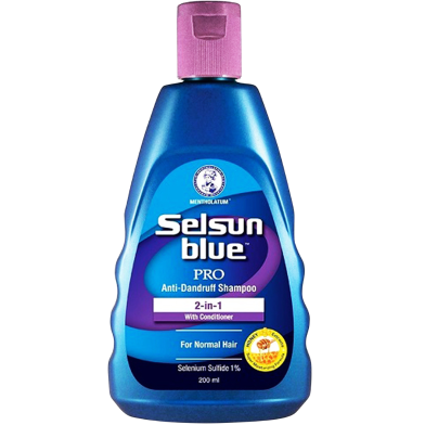 Selsun Blue Pro 2-in-1 Anti-Dandruff Shampoo with Conditioner – 200ml (USA) image