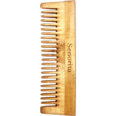 Senorita Luxery Big Neem Wood Hair Comb image