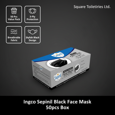 Sepnil Black Face Mask 50pcs Box Slide 2