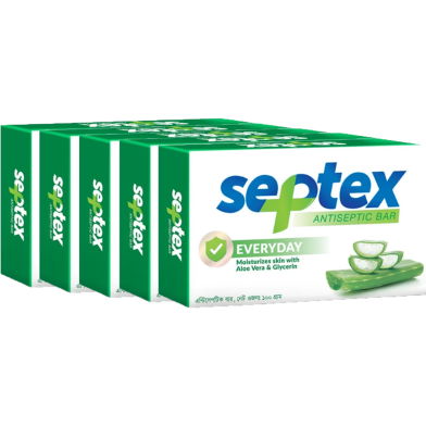 Septex Everyday Antiseptic Bar 100 gm (Buy 4 Get 1 Free) image