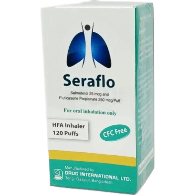 Seraflo (25 Mcg, 250 Mcg)/Puff Inhaler 120 Metered Doses image