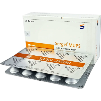 Sergel MUPS 40 mg MUPS Tablet 10's strip image