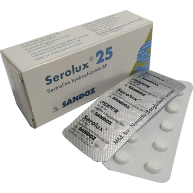 Serolux 25 mg Tablet 10's Strip image