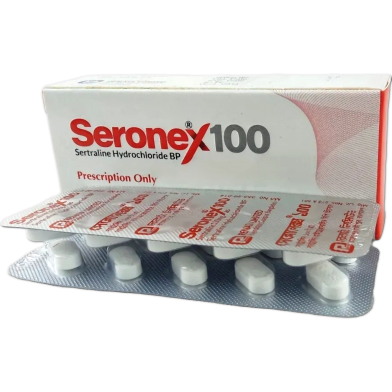 Seronex 100 Tablet 10's Strip image