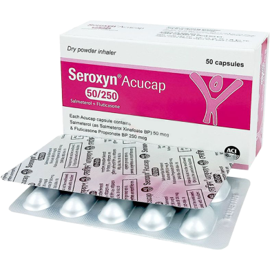 Seroxyn 50 mcg 250 mcg Inhalation 10's Strip Capsule image