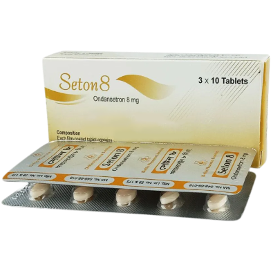 Seton 8 mg Tablet 10's Strip image