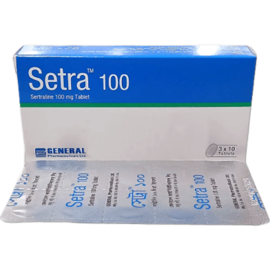 Setra 100 mg Tablet 10's Strip image
