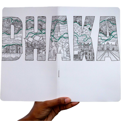 Sevendays Notes Dhaka(Green Line) Notebook image