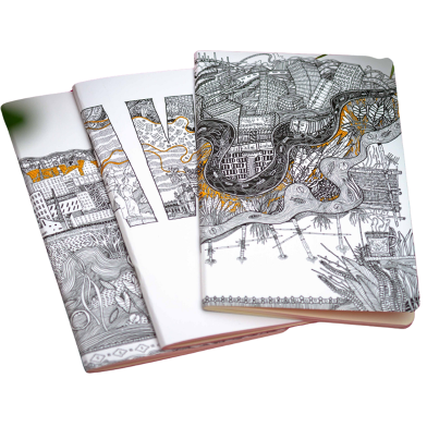 Sevendays Notes Dhaka, Dhara and Dhaka(Yellow Line) Notebook 3-Pack image