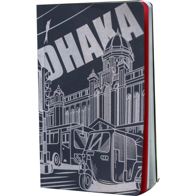 Sevendays Work Size Dhaka (Line) Black Lined Notebook (SN202309382) image