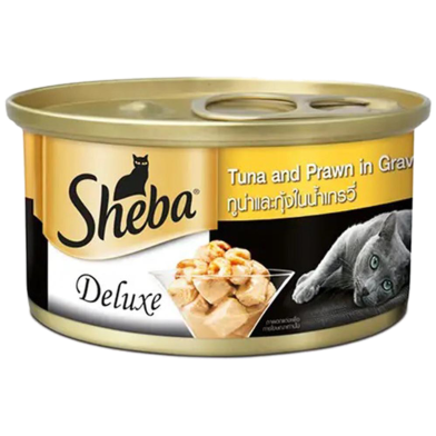 Sheba Cat Food tuna and prawn in gravy 85g image