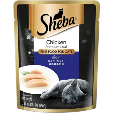 Sheba Cat Pouch Food - Chicken 70g | Cat Wet Food image