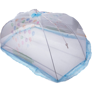 Sheba Marketing Baby Balloon Print Mosquito Net Sky Blue image