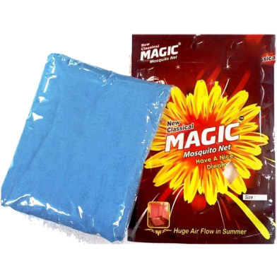 Sheba Marketing Classical Magic Mosquito Net Sky Blue (6×7 Feet) And (5×7 Feet) image
