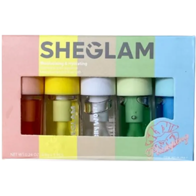 Sheglam Jelly Wow Hydrating Lip Oil Moisturizing Plumping Lip Gloss 5 Pcs Set image