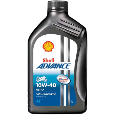 Shell Advance Ultra 10W-40 100 percent Synthetic- 1 Litre image