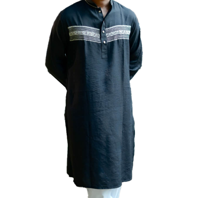 Shilpaholic Black Signature Panjabi image