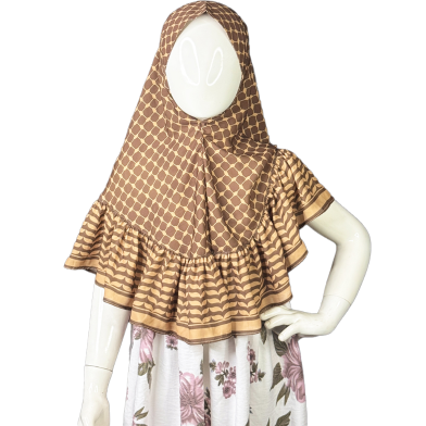 Shilpaholic Coffee And Base Kids Keffiyeh Hijab image