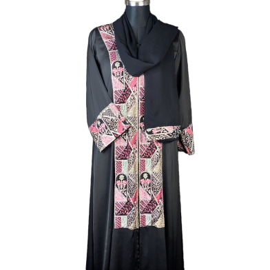 Shilpaholic Heritage Pattern Abaya with Hijab image